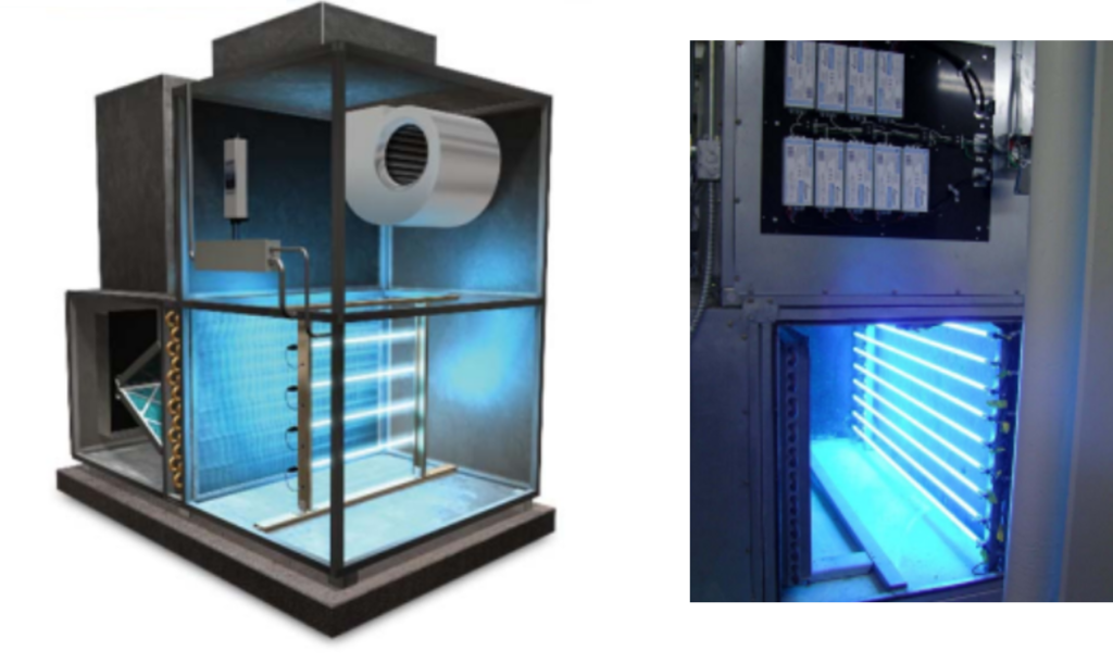 uvc in ducts and coil