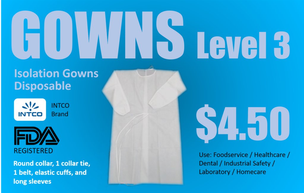 PPE gowns