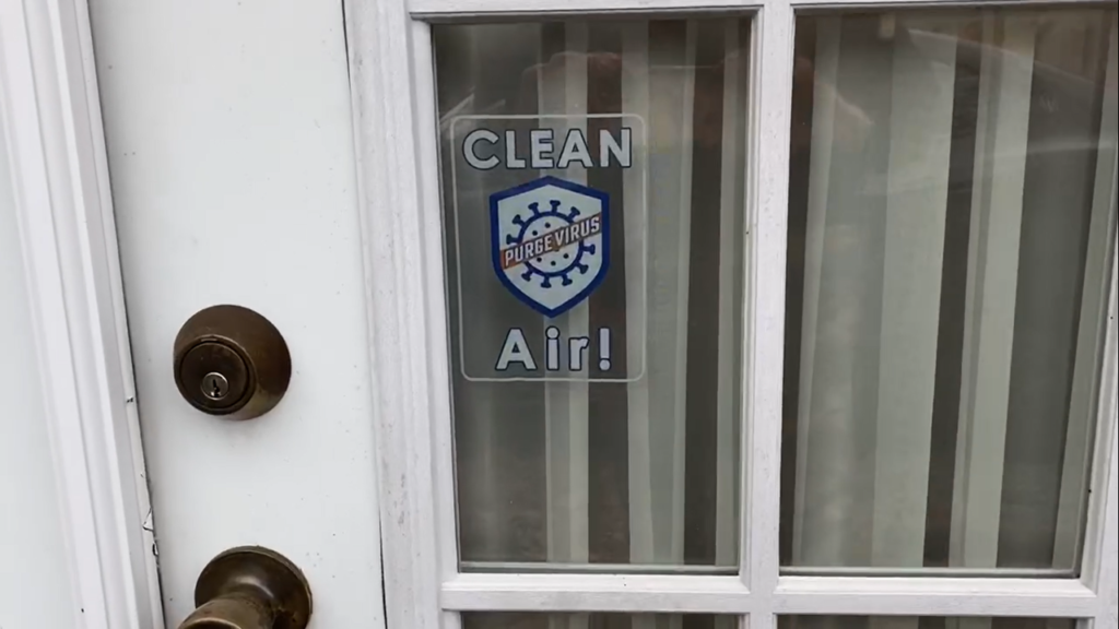 Clean air sticker