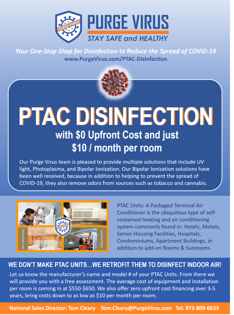 PTAC disinfection one page